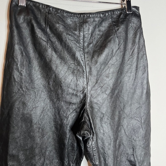 Vintage Black Leather pants - Picture 2 of 6